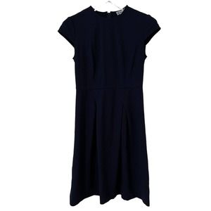 Ava & Aiden Women's Navy Blue Cap Sleeve Fit & Flare Stretchy Dress - Size 8